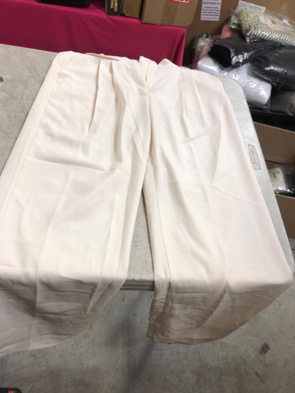 Photo 1 of cream work pants --- women size m