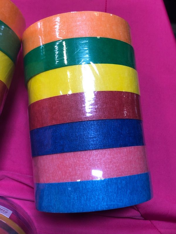 Photo 2 of  Colored Painters Tape Assortment – Painter Tape – Craft Tape – Labeling Colorful Masking Tape 