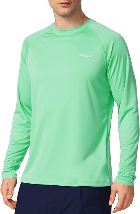 Photo 1 of BALEAF Men's Sun Protection Shirts UV SPF UPF 50+ Long Sleeve Rash Guard Fishing Running Quick Dry Lightweight
  M 