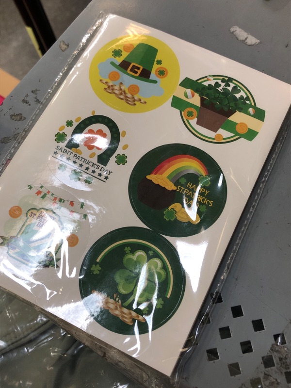Photo 2 of 333PCS St Patricks Day Stickers, Shamrock Stickers, St. Patrick's Day Stickers for Kids Party Favors Decorations, Irish Shamrock Labels for Toys Cards Craft Scrapbooking St Patricks Day Style