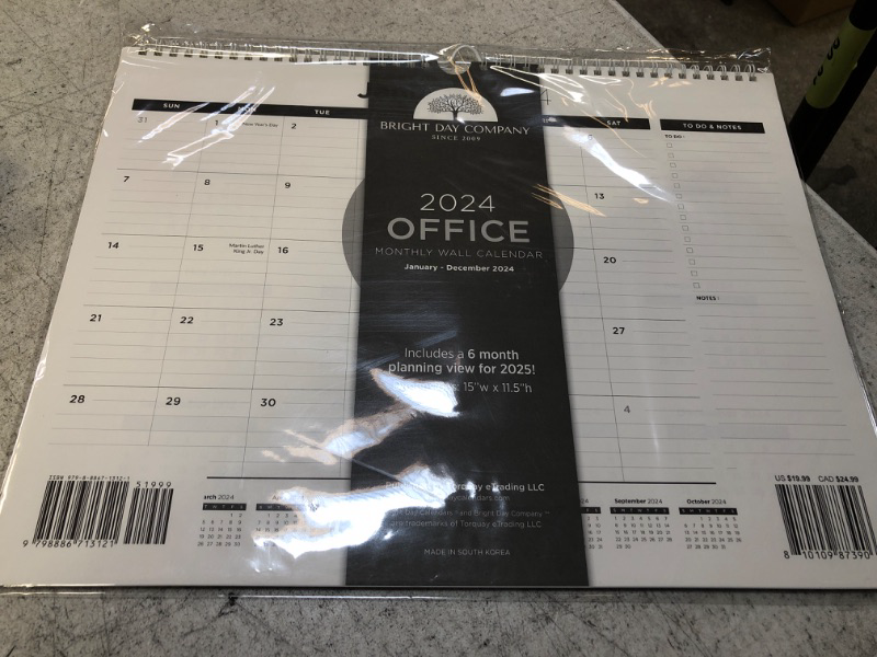 Photo 1 of 2024 OFFICE MONTHLY CALENDER 