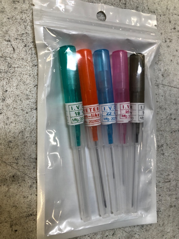 Photo 2 of  Mixed-size Catheter Piercing Needles,Disposable 14G 16G 18G 20G IV Catheter Hollow Needles for Ear Nose Belly Lip Eyebrow Tongue Nipple Cartilage Piercing