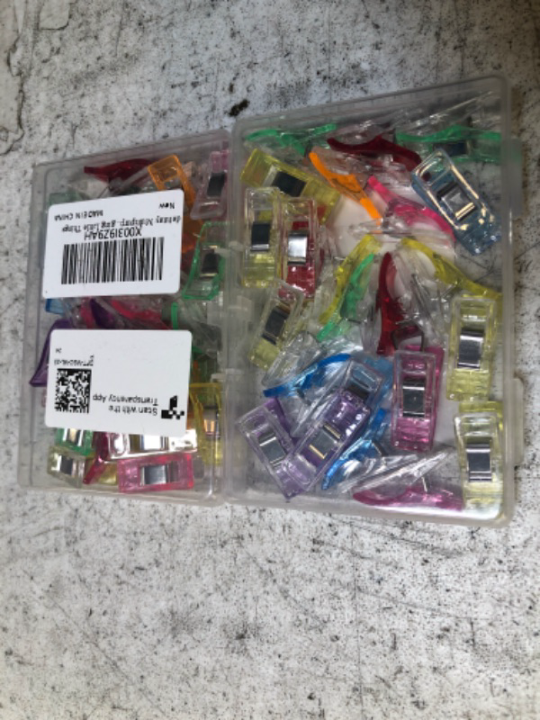 Photo 1 of  Sewing Clips for Quilting, Mcigicm Multipurpose Sewing Clips Clamps,Accessories Colors Clips,Perfect for Sew Binding,Crafts,Paper Work and Hanging Little Thing 2PACK 