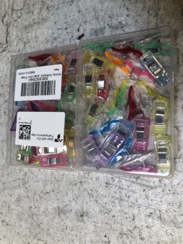 Photo 1 of Sewing Clips for Quilting, Mcigicm Multipurpose Sewing Clips Clamps,Accessories Colors Clips,Perfect for Sew Binding,Crafts,Paper Work and Hanging Little Thing 2PACK