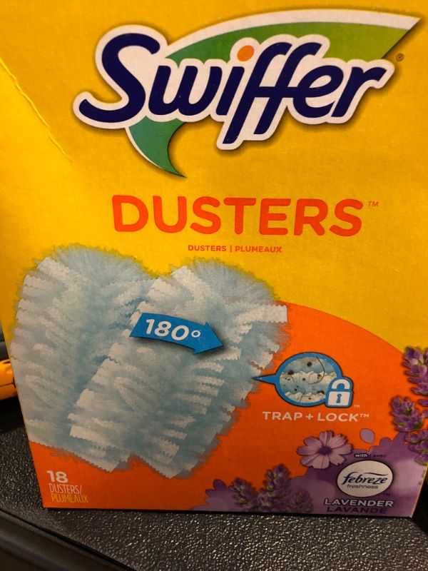 Photo 2 of Swiffer Dusters, Ceiling Fan Duster, Multi Surface Refills with Febreze Lavender, 18 Count 18 Count (Pack of 1) Duster