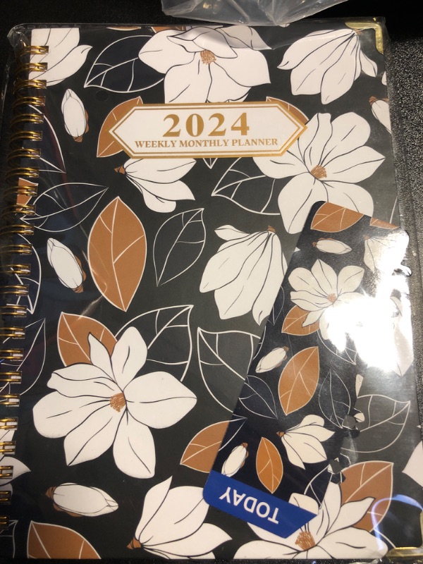 Photo 2 of 2024 Planner - AgePlace Daily & Academic Spiral Notebook (6.69" x 8.66") with Stickers, Weekly and Monthly Pages for Time Management, Ideal for Students, Teacher(Simple Style)