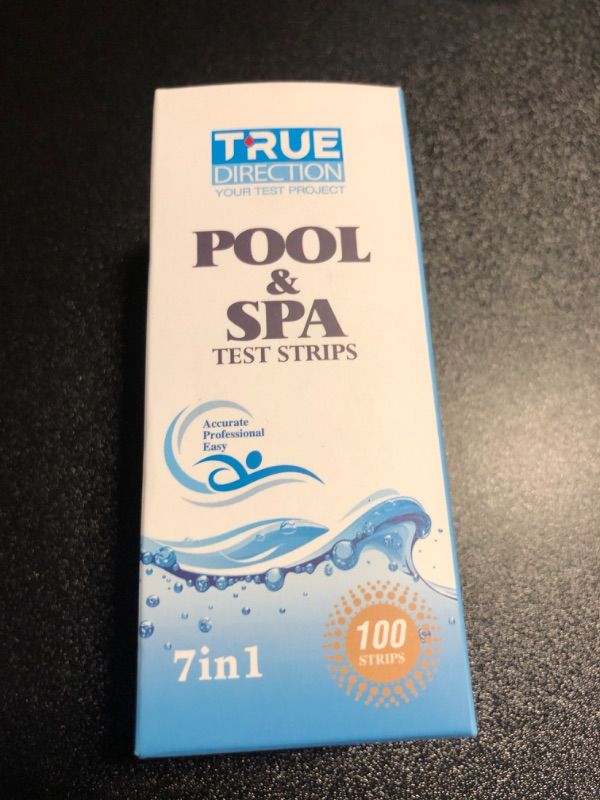 Photo 2 of Pool and Spa Test Strips-7 Way Pool Test Kit, Accurate Hot Tub Test Strips for Bromine, pH,Cyanuric Acid, Total Hardness, Total Alkalinity and Chlorine Test Strips, 100 Counts Spa 7 Way BEST BY 7/12/2024