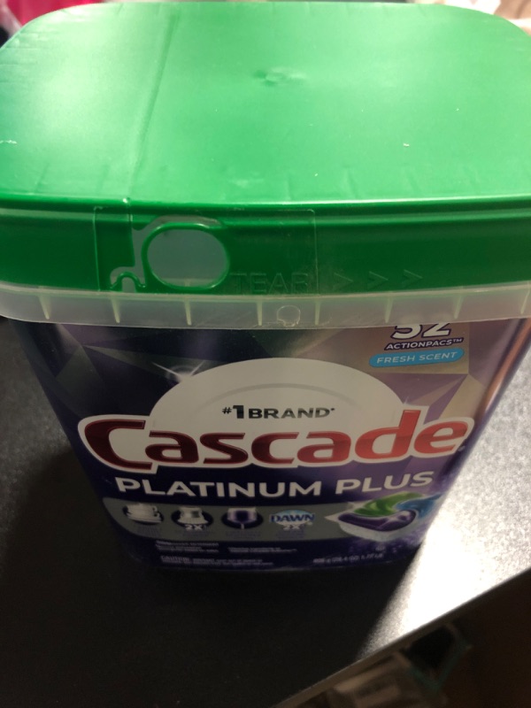 Photo 2 of Cascade Platinum Plus Dishwasher Pod, Dishwasher Detergent, Dishwasher Pods, Dish Detergent ActionPacs Dish Pods, Fresh, 52 Count Dishwashing Pods Dishwasher Pods, Fresh Scent, 52 Count