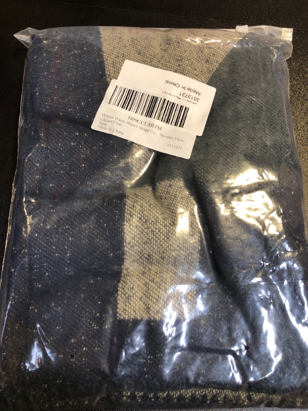 Photo 1 of OOPOR Winter Warm Shawl Wraps Cape - Women Fall Knit Wool Plaid Ponchos Blanket Sweater Fleece Scarf Coat One Size Color1