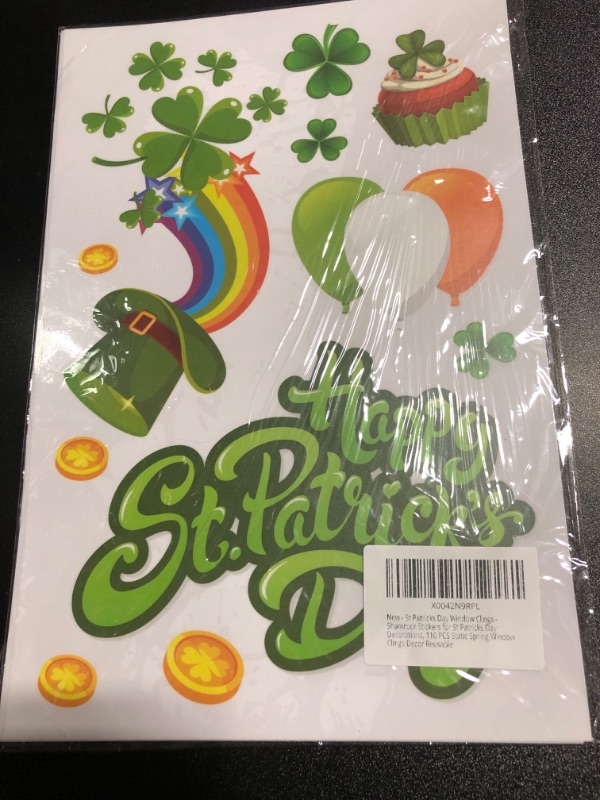 Photo 1 of 110 PCS ST. PATRICK'S DAY WINDOW STICKER DECOR