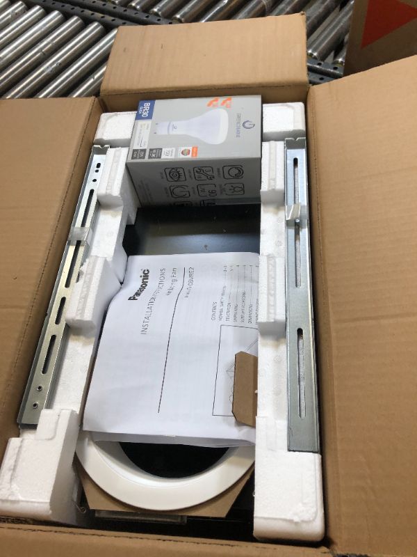 Photo 1 of Panasonic FV-08VRE2 WhisperRecessed LED Designer Fan - Bathroom Exhaust Fan with Recessed LED Light - Quiet Energy Star-Certified Ceiling Fan 80 CFM