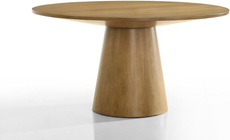 Photo 1 of LILOLA LIVING Jasper Driftwood Finish 47" Wide Contemporary Round Dining Table TOP ONLY 
