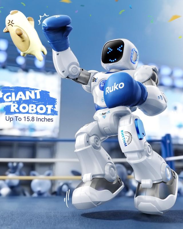 Photo 1 of Ruko 1088 Smart Robots for Kids, Large Programmable Interactive RC Robot with Voice Control, APP Control, Present for 4 5 6 7 8 9 Years Old Kids Boys and Girls
