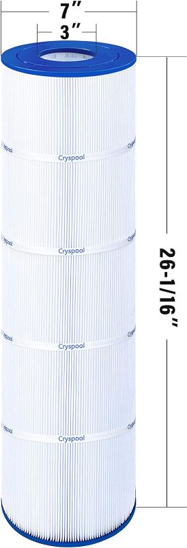 Photo 1 of Cryspool® 07077 Filter Compatible with Clean and Clear Plus 420, CCP420, PCC105-PAK4, R173576, C-7471, 178584, 817-0106, FC-6470, 4X105 Sq. Ft Pool Filter Cartridge