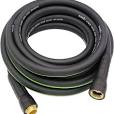 Photo 1 of Eaduty  Garden Hose 5/8 IN. x 25 FT, Heavy Duty, Lightweight, Flexible with 10 Function Spray Nozzle, Swivel Grip Handle and Solid Brass Fittings 100 FT