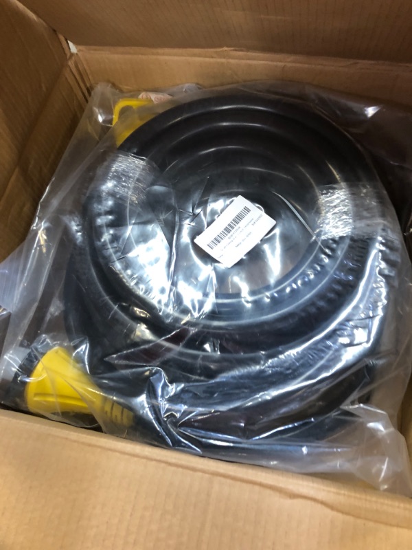 Photo 2 of S7 50Ft 50Amp STW Heavy Duty RV Extension Cord with Additional Ring,14-50P Male and SS2-50R Twist-Locking Female,6AWG/3C + 8AWG/1C 125V/250V for RV Trailer, Camper, Motorhome