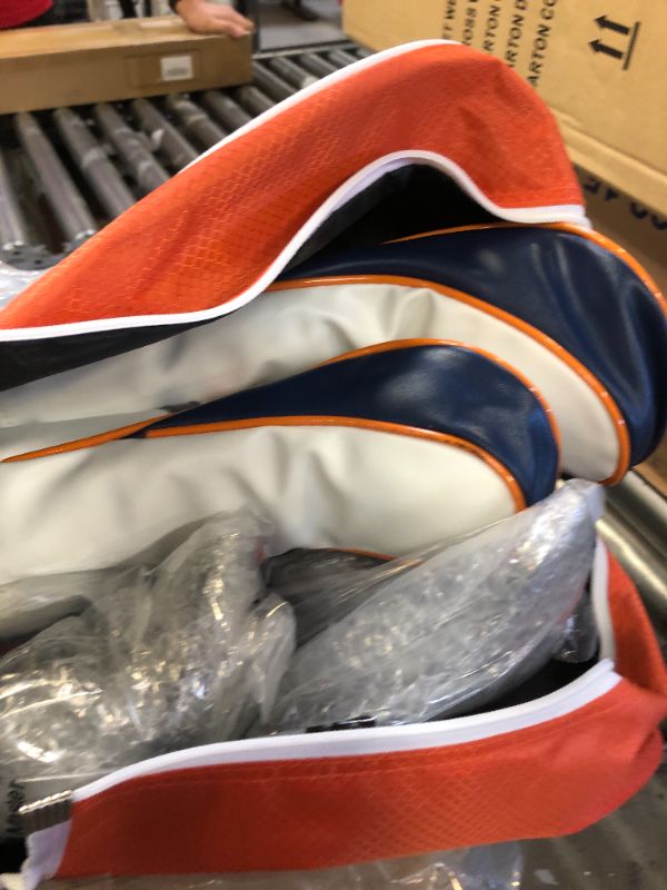 Photo 1 of PGM Golf Club Set - Junior Complete Golf Club Set for Kids Children - Right Handed - Driver(#1), Hybrid, Iron(#7,#9,#S), Putter, Golf Stand Bag Black&Orange Height?3'9'' - 4'5''