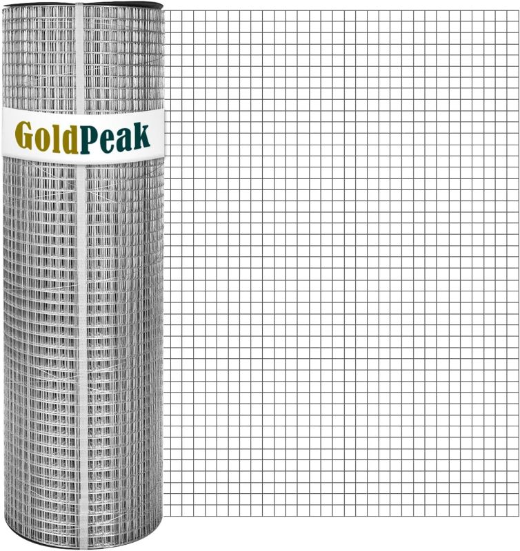 Photo 1 of GoldPeak Hardware Cloth 1/2 inch 24in. x 50ft. 19 Gauge - Hardware Mesh & Wire Cloth Snake Fencing Welded Wire Fence Roll Gopher Barrier 1/2 inch 24''x50'