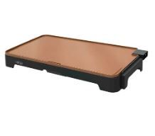 Photo 1 of BELLA XL Electric Ceramic Titanium Griddle, 12" x 22", Copper/Black & Classic Rotating Non-Stick Belgian Waffle Maker, Perfect 1" Thick Waffles, Browning Control, Black Griddle Extra Large