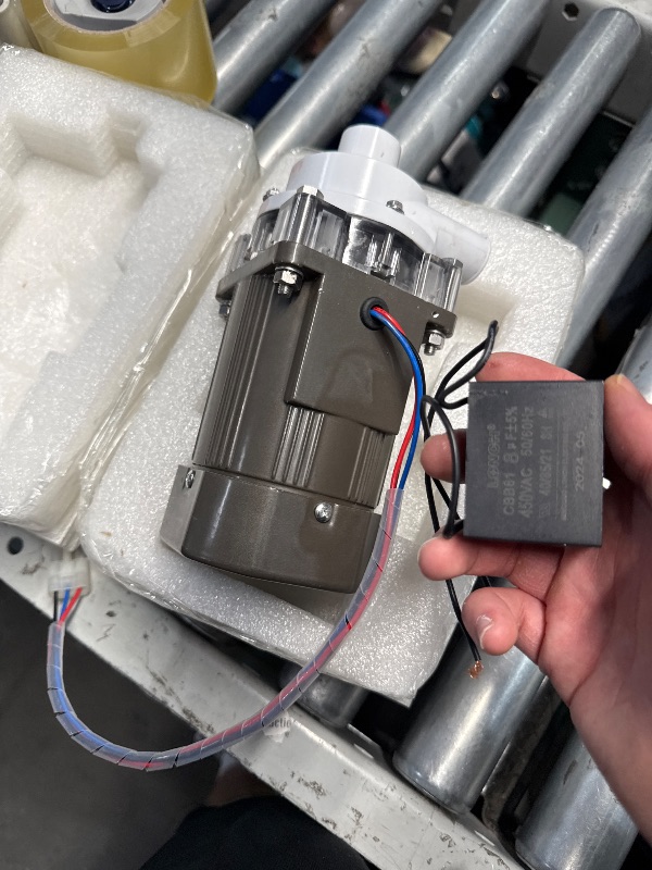 Photo 1 of (PARTS) (SCRAP) S-0730 Ice Machine Motor Replacement for Hoshizaki KM Series Ice Machines 120V 60W?Water Pump Motor Assembly for Hoshizaki S-0730?KM-1200S?KM-1300S, Hoshizaki Pump Assy (Motor # M91X60S201)