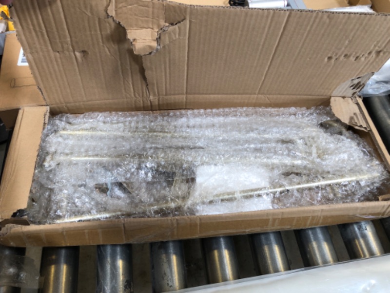 Photo 1 of MyGift 4 Rung Over-The-Door Towel Drying Rack in Vintage Brass Tone Metal Ladder Design, Space Saving Door Hanging Bathroom Towels Storage Holder with 4 Bonus Accessories Hooks