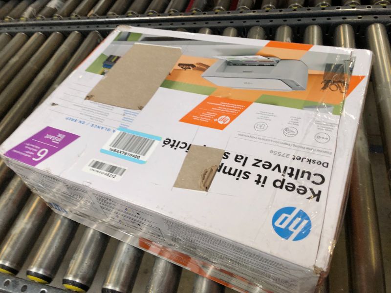 Photo 3 of HP DeskJet 2755e Wireless Color inkjet-printer, Print, scan, copy, Easy setup, Mobile printing, Best-for home, Instant Ink with HP+,white
