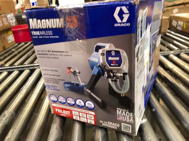 Photo 3 of Graco Magnum 262800 X5 Stand Airless Paint Sprayer, Blue Magnum X5 Airless Paint Sprayer