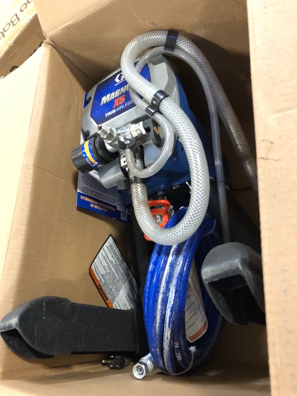 Photo 4 of Graco Magnum 262800 X5 Stand Airless Paint Sprayer, Blue Magnum X5 Airless Paint Sprayer