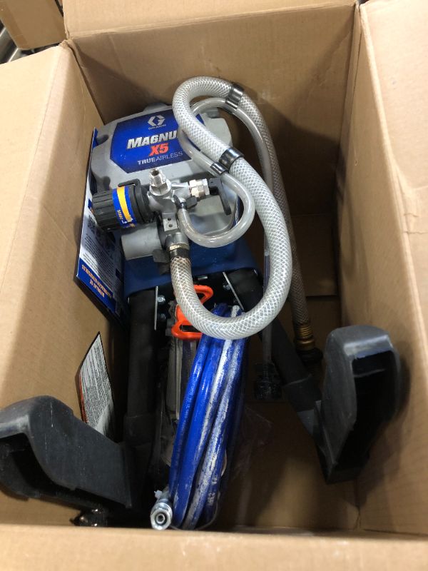 Photo 3 of Graco Magnum 262800 X5 Stand Airless Paint Sprayer, Blue Magnum X5 Airless Paint Sprayer