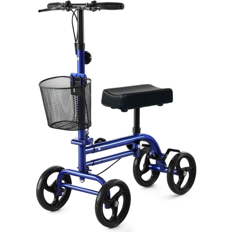 Photo 1 of RINKMO Knee Scooter?Steerable Knee Walker Economical Knee Scooters for Foot Injuries Best Crutches Alternative (Blue 1)