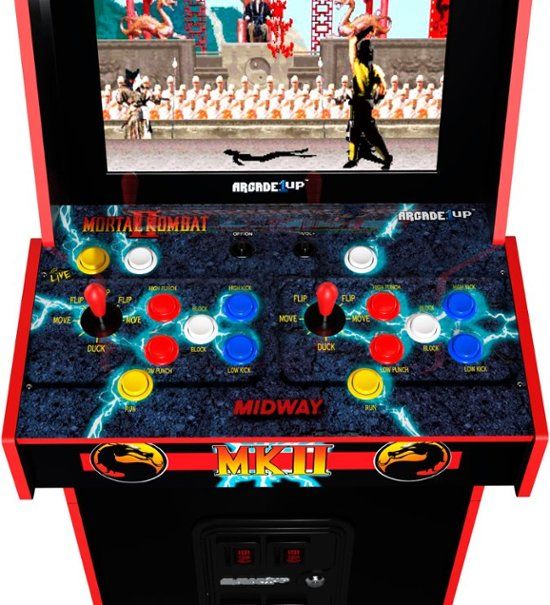 Photo 2 of Arcade1Up - Mortal Kombat II Deluxe Arcade Game - Black
