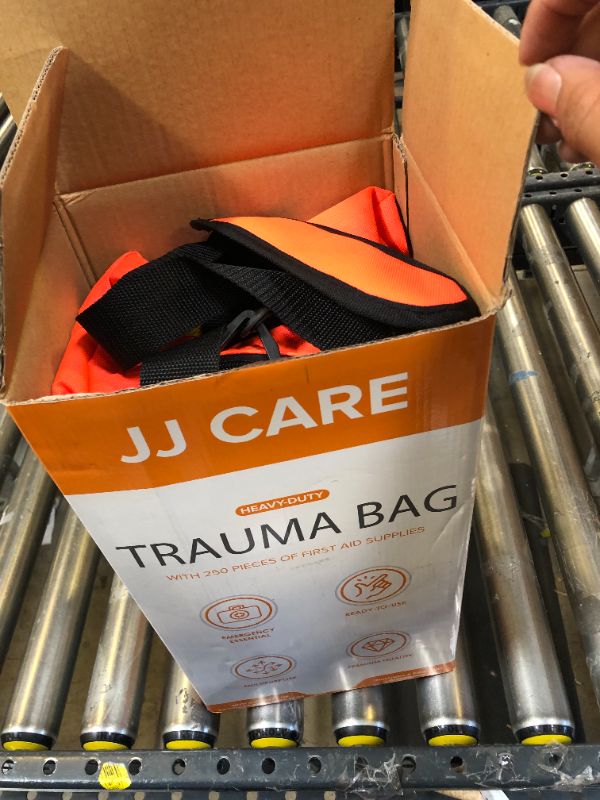Photo 5 of JJ CARE Trauma Bag 250PCS First Responder Kit, EMT Bag with Padded Strap, Reflective Medical Bag Fully Stocked, Multiple Pockets EMS EMT Bags Fully Stocked, First Aid Trauma Bags Fully Stocked
