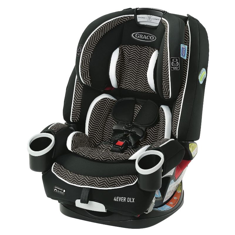 Photo 1 of Graco 4Ever DLX 4 in 1 Car Seat, Infant to Toddler Car Seat, with 10 Years of Use, Zagg 1 Count (Pack of 1)

