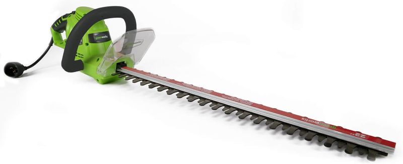 Photo 1 of Greenworks 4 Amp 22" Corded Electric Dual-Action Hedge Trimmer

