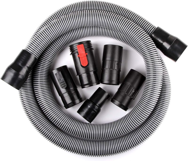 Photo 1 of WORKSHOP Wet/Dry Vacs Vacuum Accessories , 1-7/8-Inch x 10-Feet Heavy Duty Contractor WS17823A Wet/Dry Vac Hose for Wet/Dry Shop Vacuums
