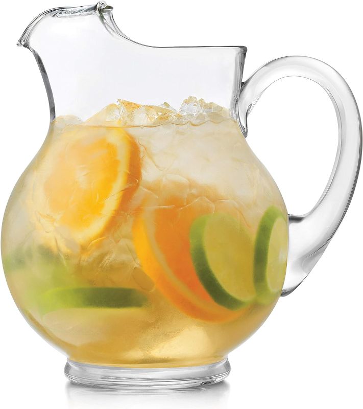 Photo 1 of Libbey Acapulco Glass Pitcher Set, 89-ounce, Set of 2
