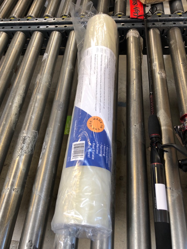 Photo 2 of Carpet Protection Film 24" x 200' roll. Made in The USA! Easy Unwind, Clean Removal, Strong and Durable Carpet Protector. Clear, Self-Adhesive Surface Protective Film.