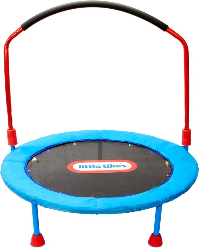 Photo 1 of Little Tikes Light-Up 3-foot Trampoline with Folding Handle for Kids Ages 3 to 6
