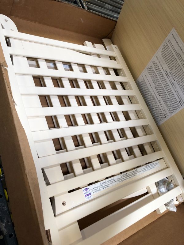 Photo 1 of BABY CRIB, LARGE WHITE WOODED