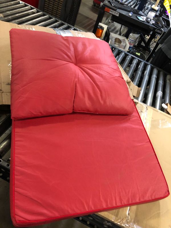 Photo 3 of 2 PACK RED  CUSHION SEAT WITH BACK PILLOW, PATIO CUSHIONS, PATIO SEAT 