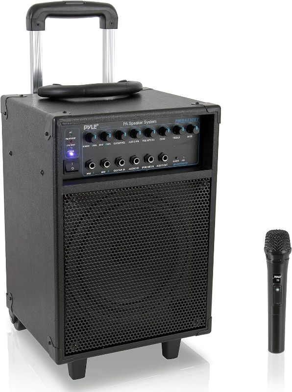 Photo 1 of Pyle Wireless Portable PA System-400W Bluetooth Compatible Rechargeable Battery Powered Outdoor Sound Stereo