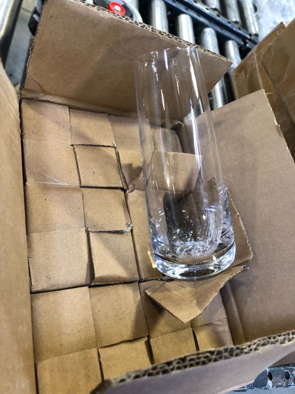 Photo 2 of Clear Glass  Vase Set of 6 - Small Vases for Flowers, Cute Glass Vases for Centerpieces (Clear 6Pack)