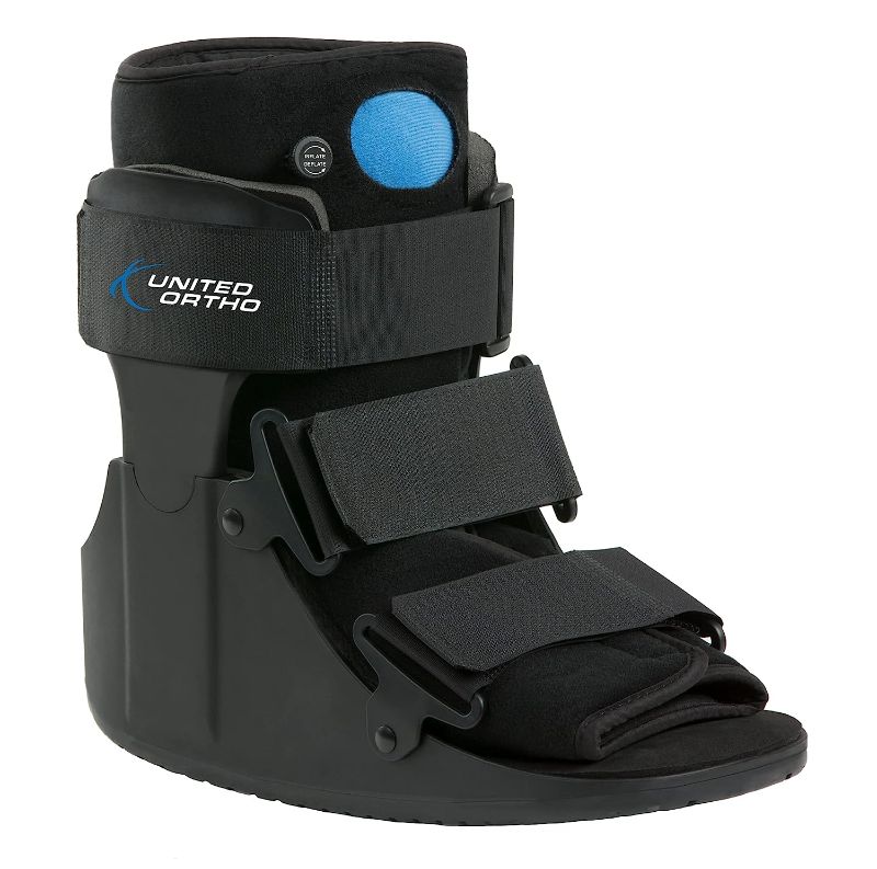 Photo 1 of United Ortho Short Air Cam Walker Fracture Boot, XL, Black
