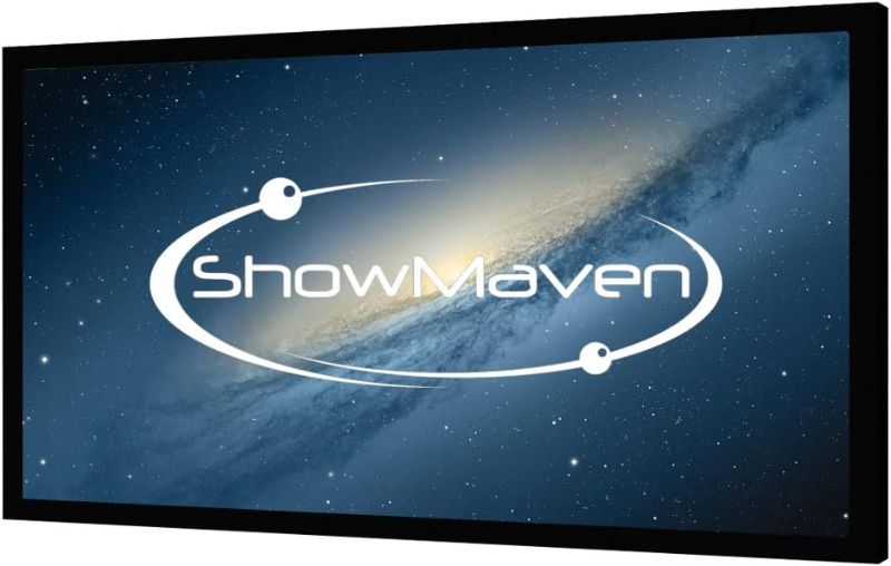 Photo 1 of 100in /120in Fixed Frame Projector Screen, Diagonal 16:9, Active 3D 4K Ultra HD Projector Screen for Home Theater or Office (16:9, 120")
Brand: ShowMaven