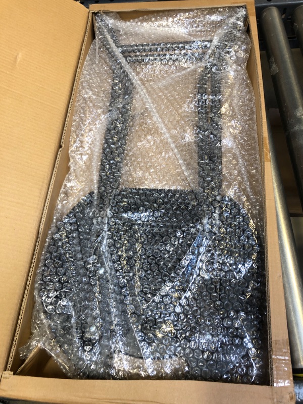 Photo 1 of Portable Folding Chair 18 Inch, 440lbs Capacity, Heavy Duty Stool Chair with Handle, Foldable Stool for Adults, Round Fold Chair for Dorm, Kitchen, Vanity, Bathroom, church and Outdoor use, Black Set of 1, Black