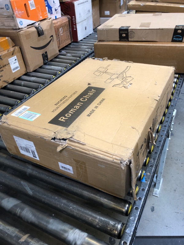 Photo 1 of SUCXDZQ Roman Chair Back Extension Machine, Hyperextension Bench with Angle Height Dual Adjustment, Back Exercise Bench for Home Gym White