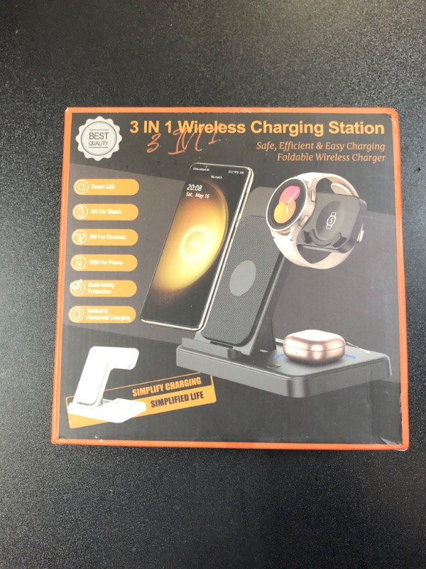 Photo 1 of 3 In 1 Wireless Charging Station 