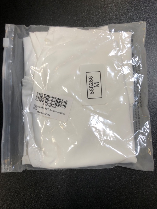 Photo 1 of Women's White Open Back Shirt Medium 