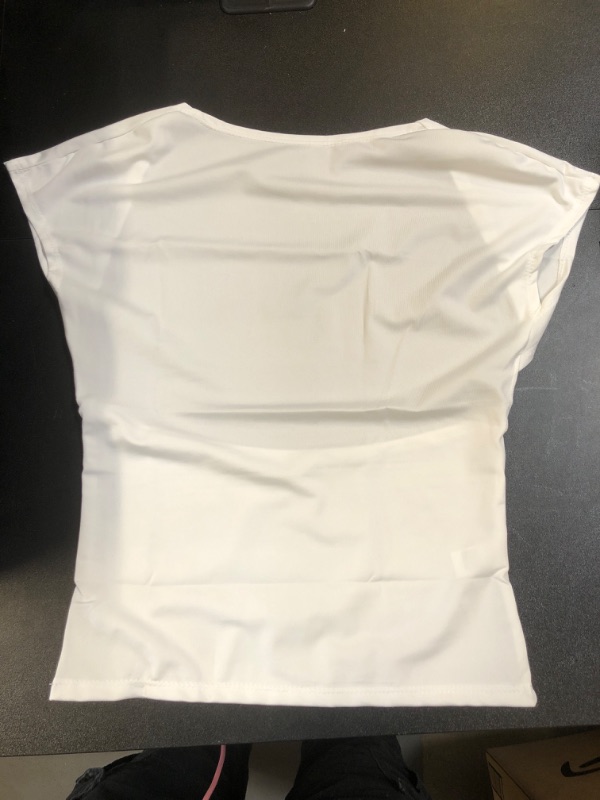 Photo 1 of Women's White Open Back Shirt Medium 