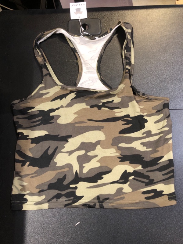 Photo 1 of Cropped Camo Print Tank Top XL